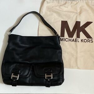 Gently Used Michael Kors  Leather Shoulder Bag Black